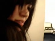 สาวเอเชียน่ารักดูดไก่